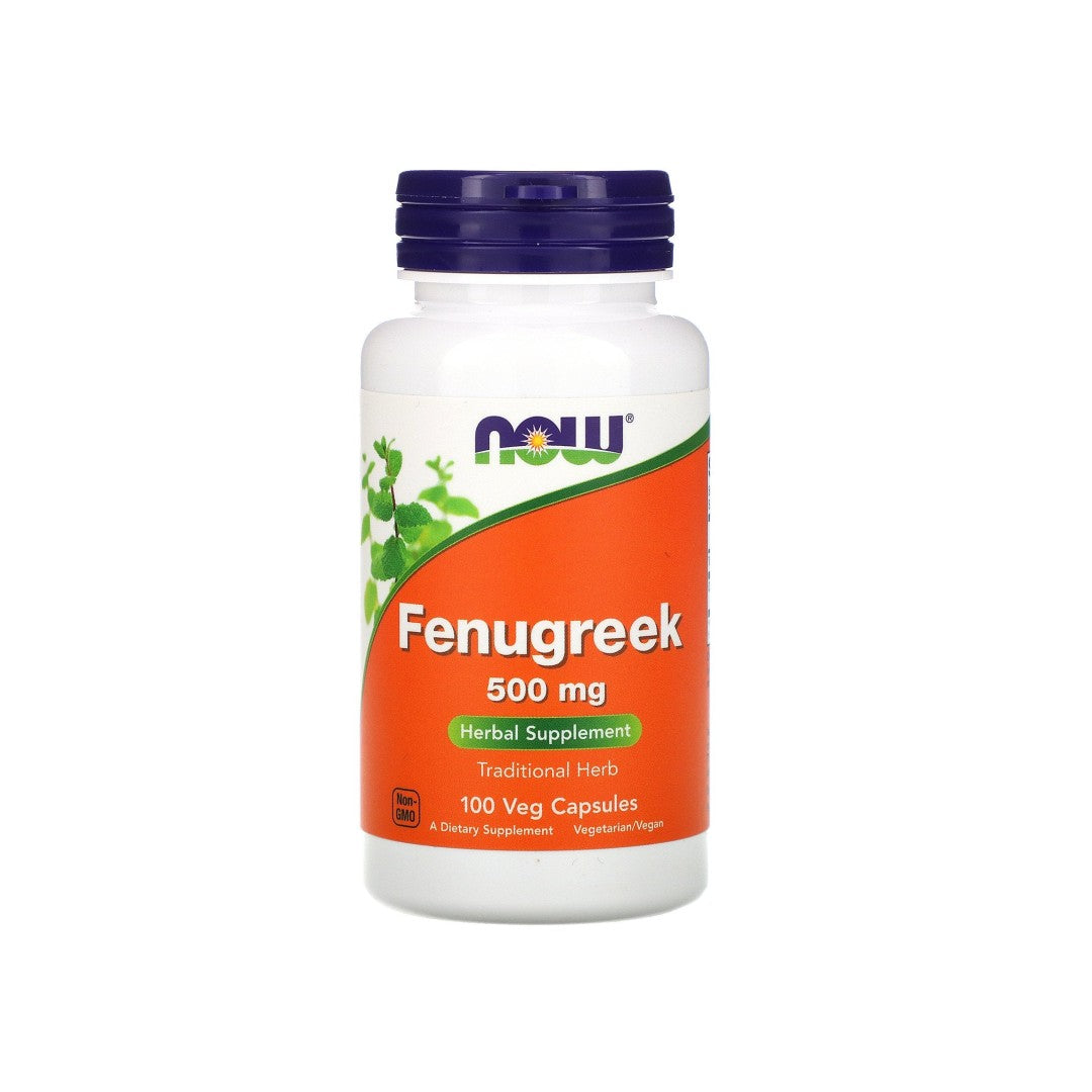 Now Foods Fenugrec 500 mg 100 gélules végétales.