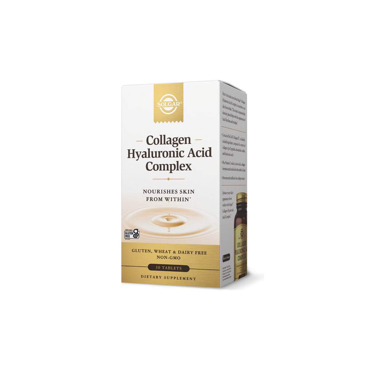 Solgar Acide hyaluronique 120 mg 30 tab complex.