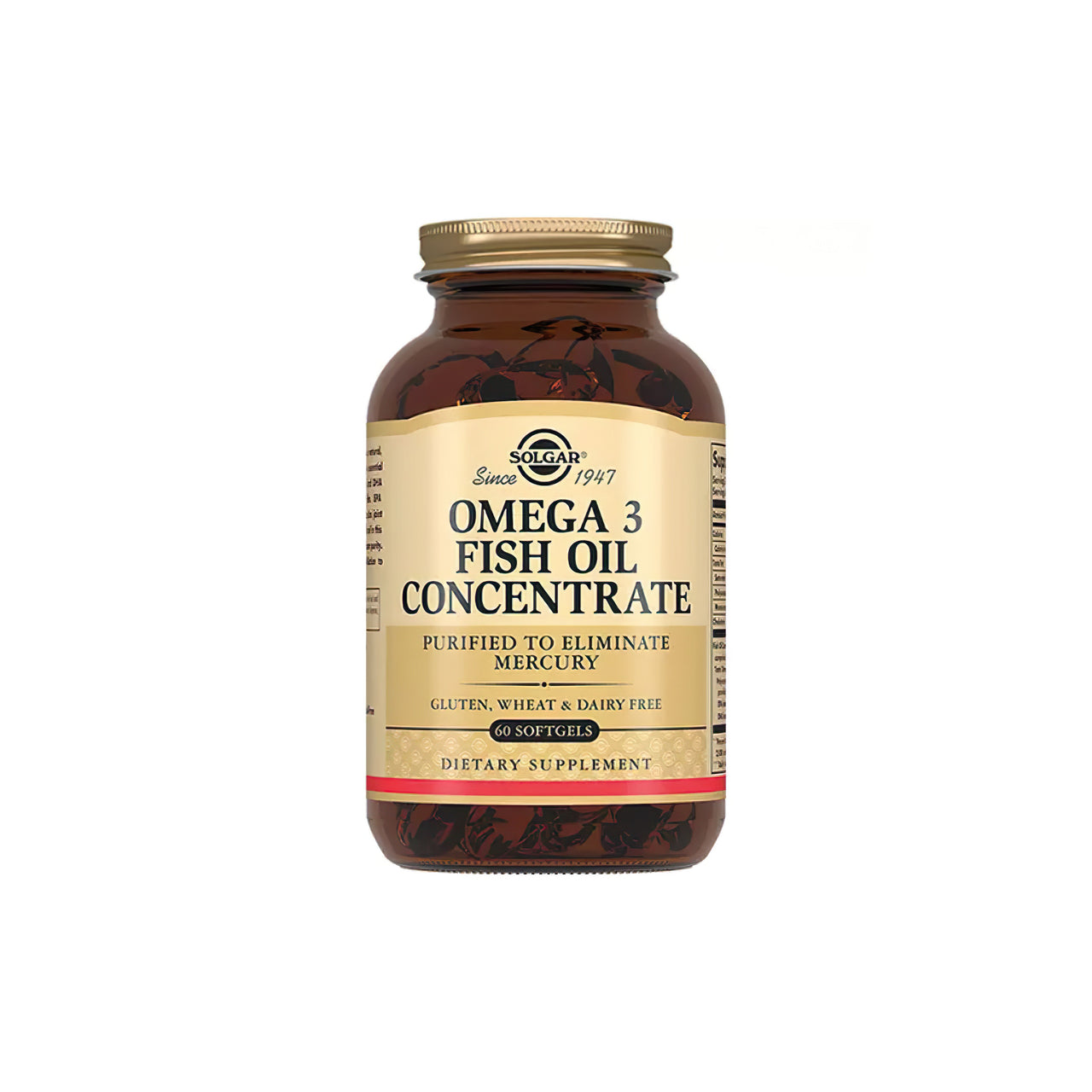 Omega-3 Fish Oil Concentrate 60 softgels - front