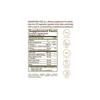 Vignette de l'étiquette du complément A Solgar Quercetin Complex with Ester-C Plus 50 Vegetable Capsules présentant des ingrédients pour la santé immunitaire, y compris la vitamine C.