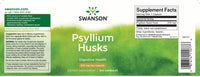 L'étiquette de Swanson Psyllium Husks - 610 mg 300 capsules fournit des informations importantes sur sa teneur élevée en fibres solubles, ce qui en fait un remède efficace contre la constipation. En outre, l'inclusion dans le produit de mots-clés tels que 