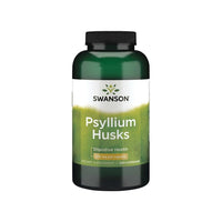 Vignette pour Une bouteille de Swanson Psyllium Husks - 610 mg 300 capsules, une source naturelle de fibres solubles pour améliorer les niveaux de cholestérol et soulager la constipation.
