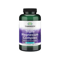 Thumbnail for Sharon's Swanson Triple Magnesium Complex - 400 mg 300 capsules combines the power of magnesium with enhanced bioavailability, promoting mental relaxation and overall well-being.