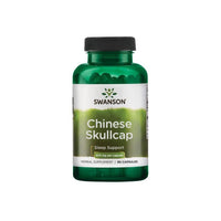 Vignette d'un flacon de Swanson Chinese Skullcap - 400 mg 90 gélules.