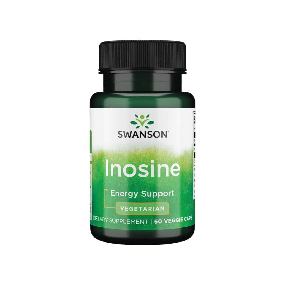 Swanson Inosine - 500 mg 60 gélules végé gélules de soutien énergétique.