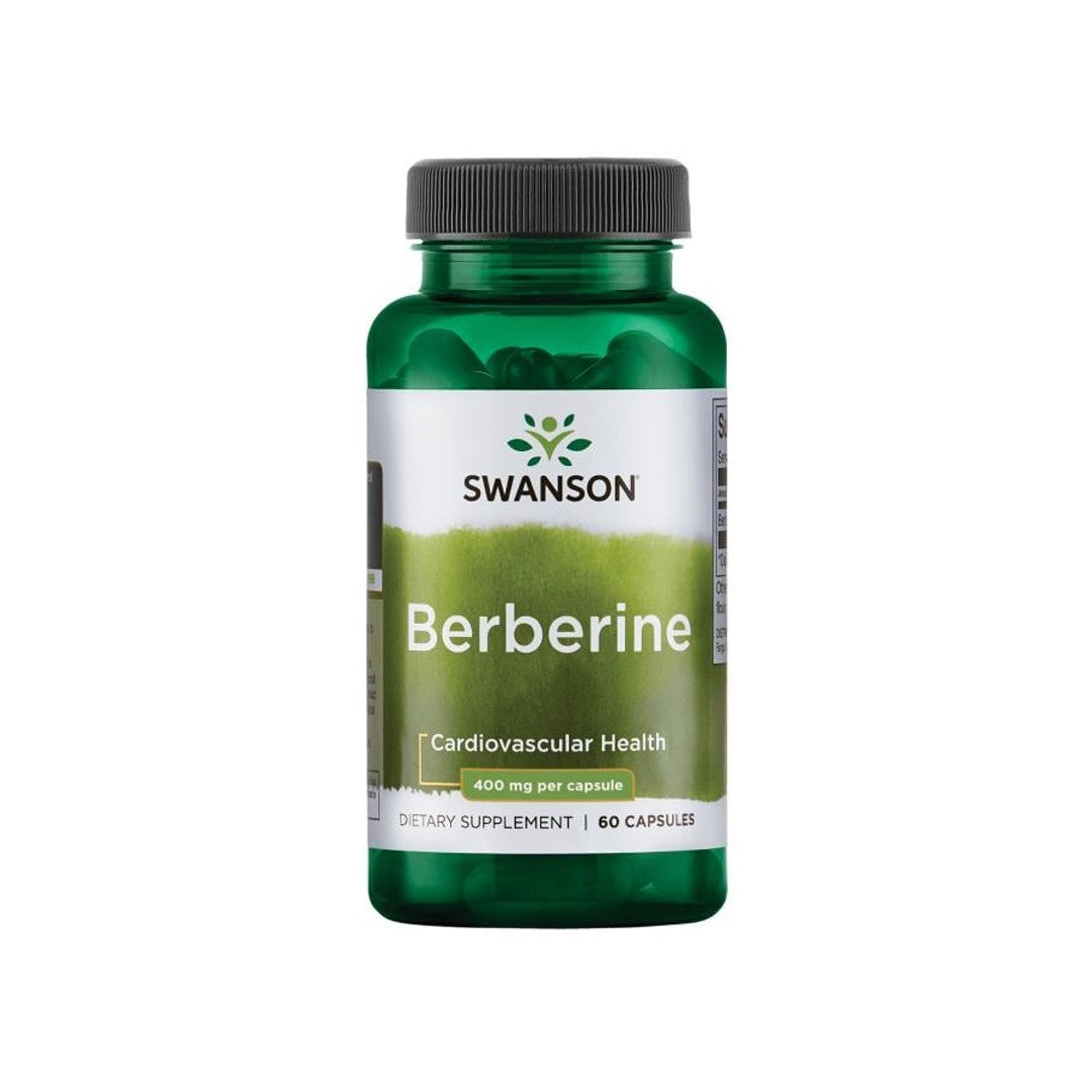 Swanson La berbérine est un complément alimentaire de 400 mg disponible en 60 gélules.