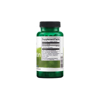 Vignette d'une bouteille de Quercétine 475 mg 60 vcaps de Swanson , riche en antioxydants, sur fond blanc, vantant les bienfaits pour le système immunitaire et les vaisseaux sanguins.
