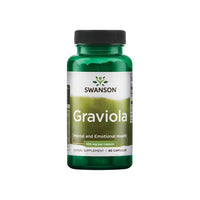 Vignette d'un flacon de Swanson Graviola - 530 mg 60 gélules.