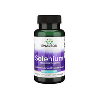 Vignette pour Swanson Sélénium - 100 mcg 200 gélules La L-Sélénométhionine offre un soutien antioxydant pour la santé cardiovasculaire.