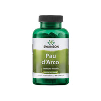 Thumbnail for Swanson offers Pau d'Arco - 500 mg 100 capsules made from the powerful bark of the tropical tree.