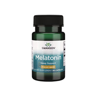Vignette d'un flacon de Swanson Melatonin - 3 mg 60 gélules.