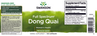 Vignette pour Swanson Dong Quai - 530 mg 100 gélules.