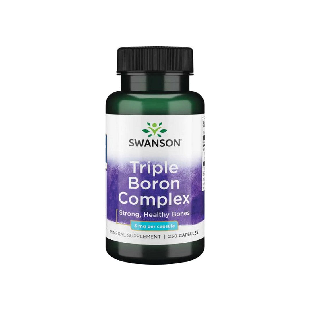 Swanson Complexe triple de bore - complément alimentaire de 3 mg - 250 gélules.