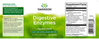 Vignette de l'étiquette de Swanson Digestive Enzymes - 180 tabs.
