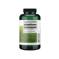 Vignette d'une bouteille de supplément de thé vert avec Swanson Saw Palmetto - 540 mg 250 gélules pour la santé de la prostate et l'amélioration de l'écoulement des voies urinaires sur un fond blanc.