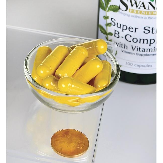 Swanson B-Complex avec Vitamine C - 500 mg 100 gélules.