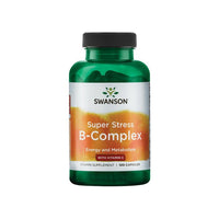 Vignette pour Une bouteille de Swanson B-Complex avec Vitamine C - 500 mg 100 gélules super stress b complex.