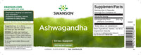 Vignette de l'étiquette de Swanson Ashwagandha - 450 mg 100 gélules.