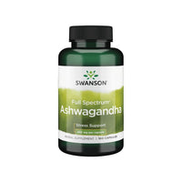 Vignette d'une bouteille d'Ashwagandha de Swanson- 450 mg 100 gélules.