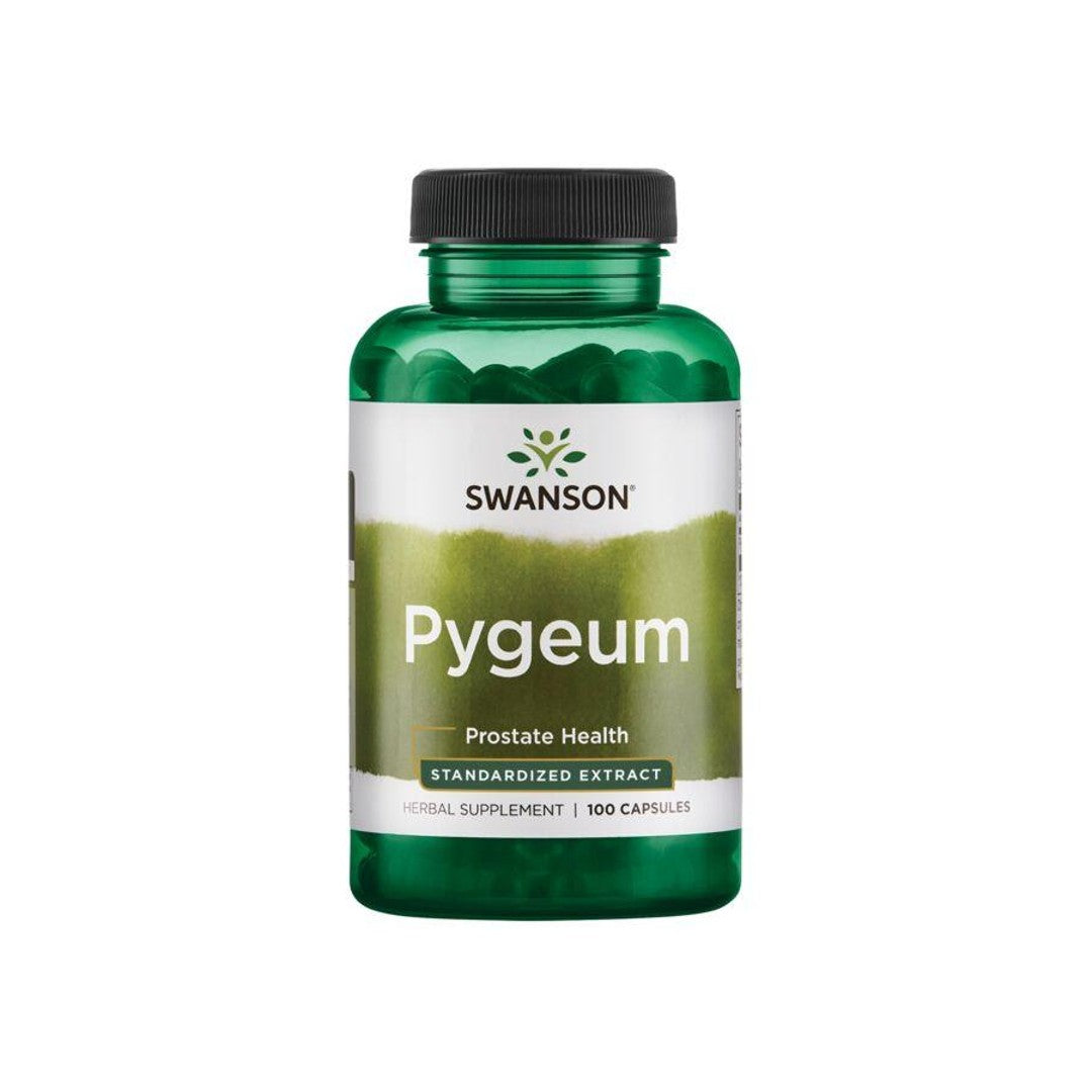 Swanson Pygeum - 500 mg 100 gélules favorise la santé des voies urinaires et de la prostate.