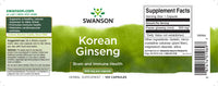Vignette pour Ginseng coréen - 500 mg 100 gélules - label