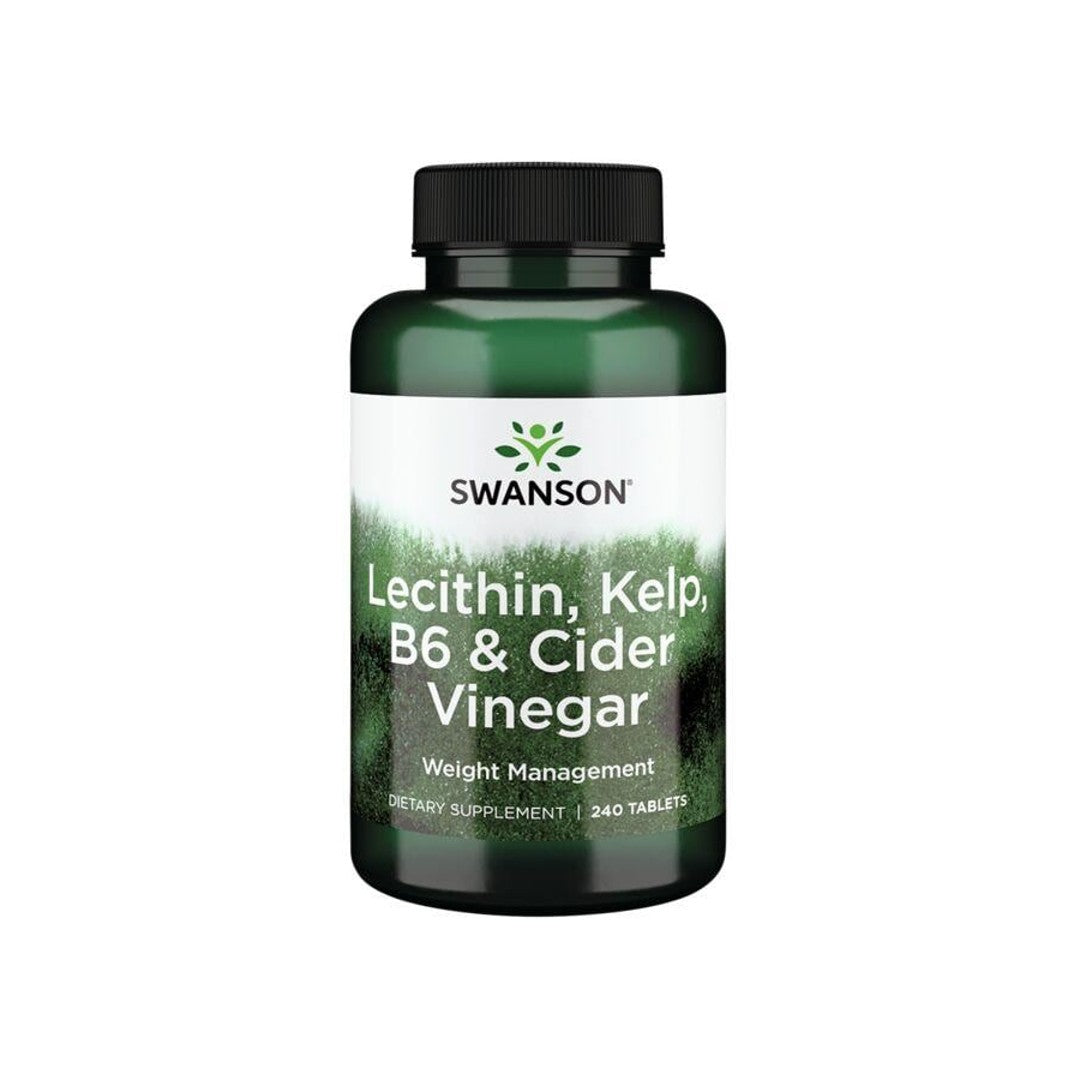 Lécithine, Kelp, B6, & Vinaigre de Cidre - 240 tabs - avant