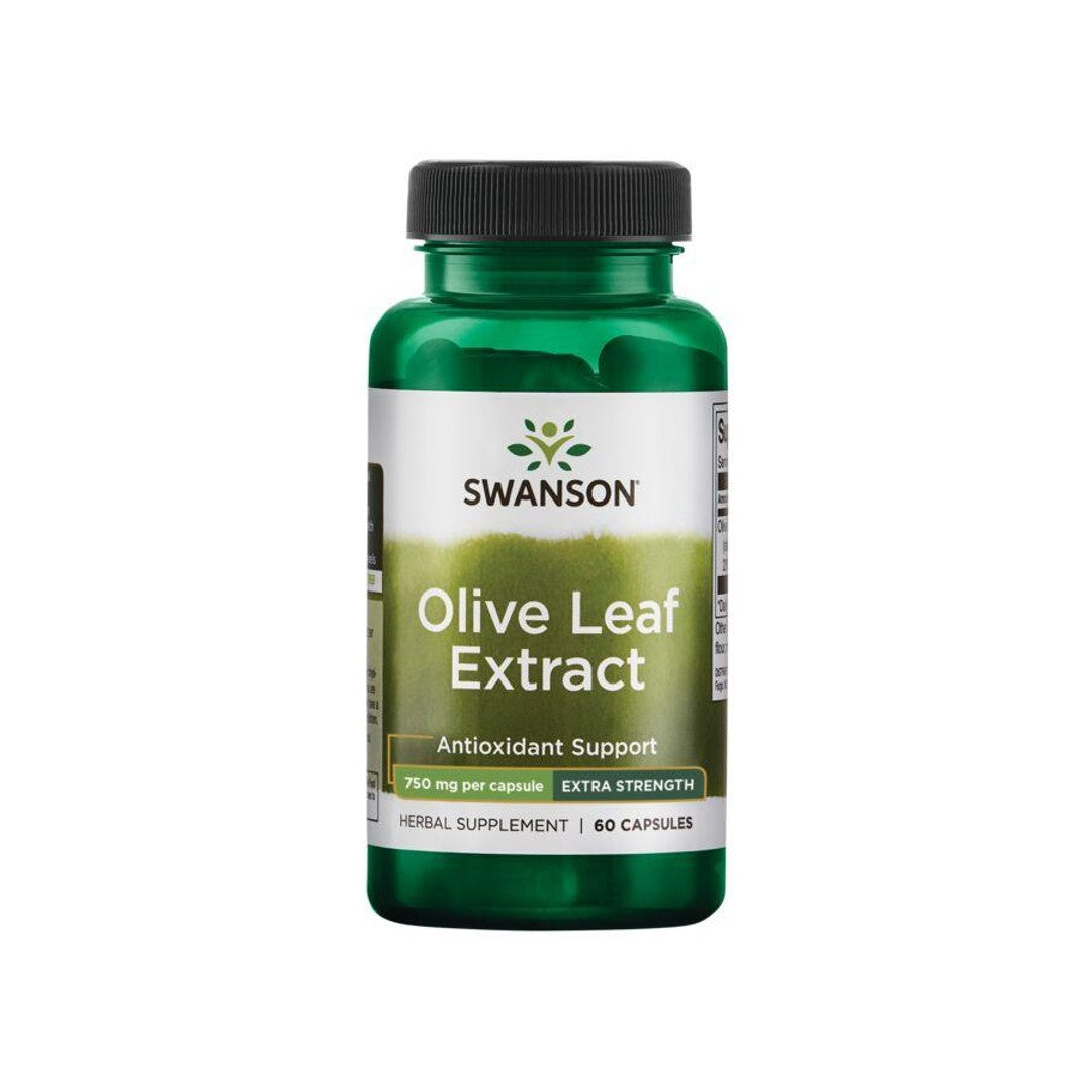 Swanson Extrait de feuilles d'olivier - 750 mg 60 gélules sont infusées de puissantes défenses immunitaires et de propriétés antioxydantes, favorisant une santé cardiovasculaire optimale.
