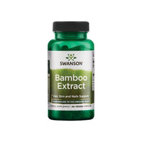 Vignette pour un complément alimentaire contenant Swanson Extrait de Bambou sous forme de gélules végétales de 300 mg.