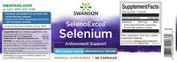 Vignette du flacon de complément de sélénium SelenoExcell de Swanson pour les soins cardiovasculaires.