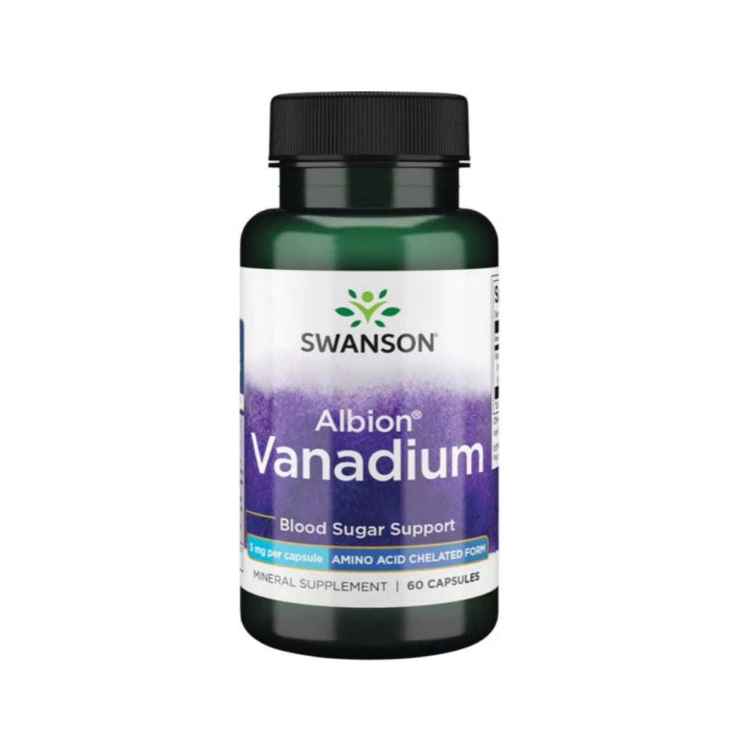 Swanson Albion Vanadium Chélaté - 5 mg 60 gélules.
