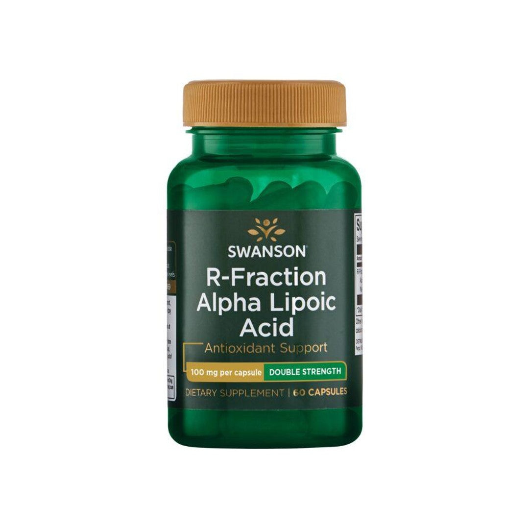 Swanson R-Fraction Alpha Lipoic Acid - 100 mg 60 gélules est un supplément antioxydant qui aide à maintenir des niveaux de sucre sanguin sains.