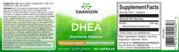 Vignette de l'étiquette de Swanson DHEA - 100 mg 60 gélules.