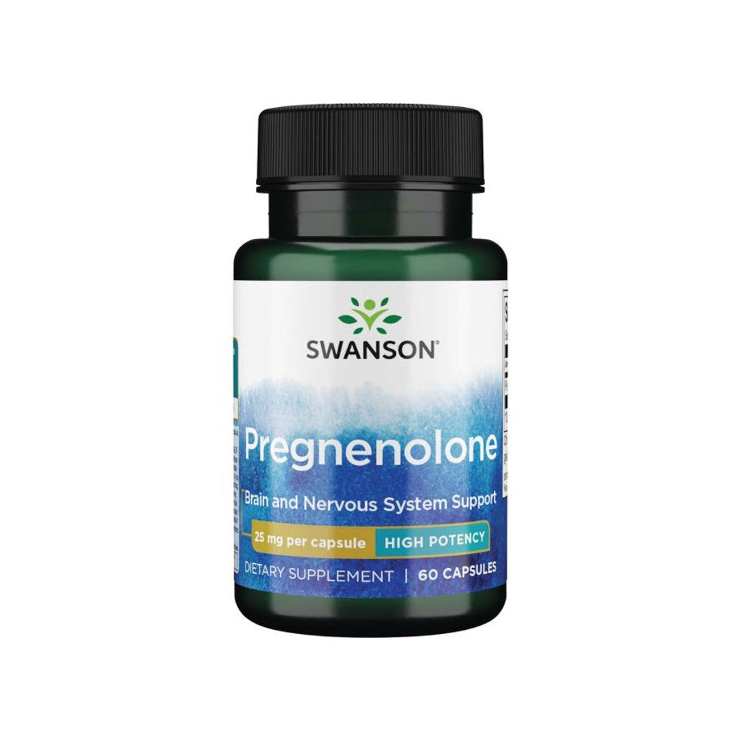 Swanson Pregnenolone - 25 mg 60 gélules.