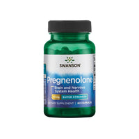 Vignette pour Swanson La prégnénolone - 50 mg 60 gélules est une prohormone et un précurseur hormonal qui soutient les fonctions cérébrales.