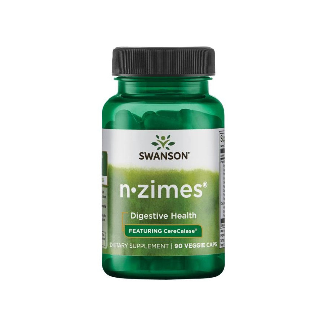 Swanson N-Zimes - 90 gélules végétales favorisent l'absorption des nutriments et la digestion.