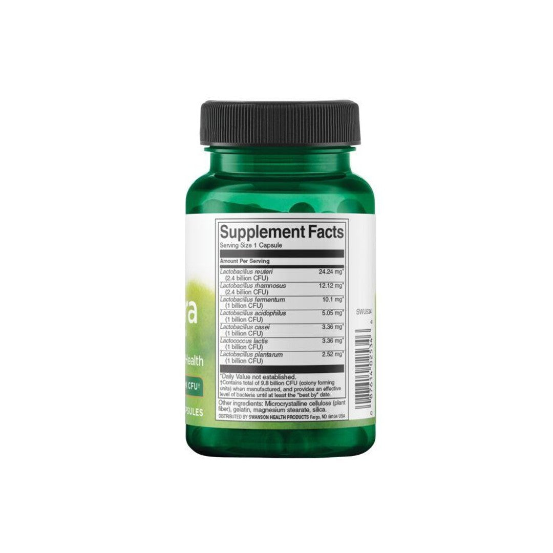 Une bouteille de FemFlora Probiotic for Women - 60 capsules par Swanson sur un fond blanc.