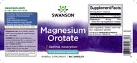 Vignette pour Swanson Orotate de magnésium - 40 mg 60 gélules.