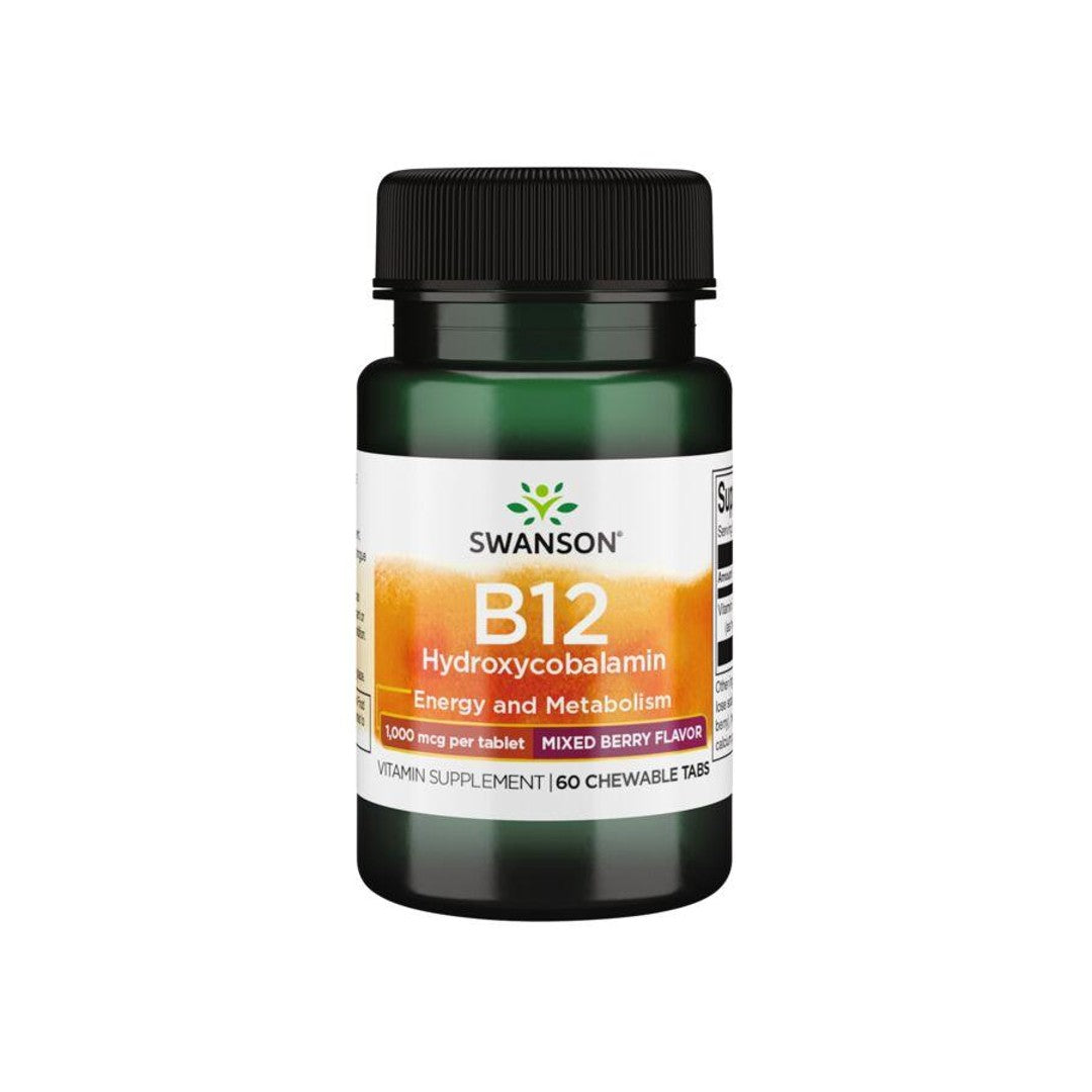 Vitamine B-12 - 1000 mcg 60 tabs Hydroxycobalamine - front
