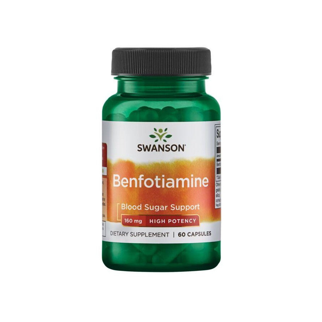 Swanson Vitamin B-1 Benfotiamine capsules help support glucose metabolism and maintain healthy blood sugar levels.