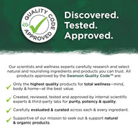 Vignette de l'étiquette du produit Swanson 5-HTP Maximum Strength 200 mg 60 Capsules sur fond vert.