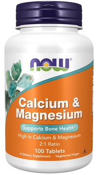 Vignette pour Now Foods Complément alimentaire Calcium & Magnésium 100 Comprimés.