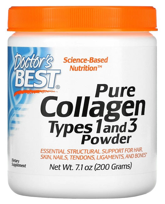 Doctor's Best Pure Collagen Types 1 and 3 Powder est un important supplément de collagène spécifiquement formulé pour soutenir la santé des articulations.