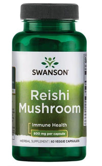 Vignette pour Découvrez les remarquables bienfaits pour la santé immunitaire du champignon Reishi de Swanson's 600 mg 60 Veggie Capsules, réputé pour ses propriétés antioxydantes.