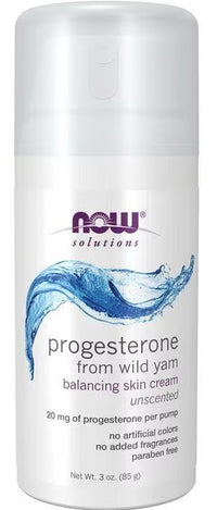 Vignette de Now Progesterone from Wild Yam Balancing Skin Cream 85 g by Now Foods.