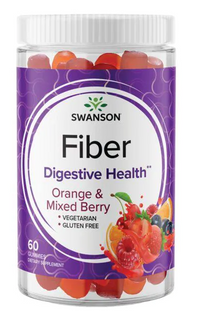 Vignette pour Swanson Fiber 5000 mg 60 gummies Orange & Mixed Berry.